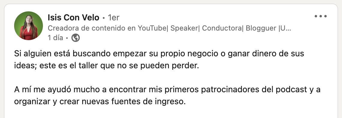 Testimonios Kit de comunicación